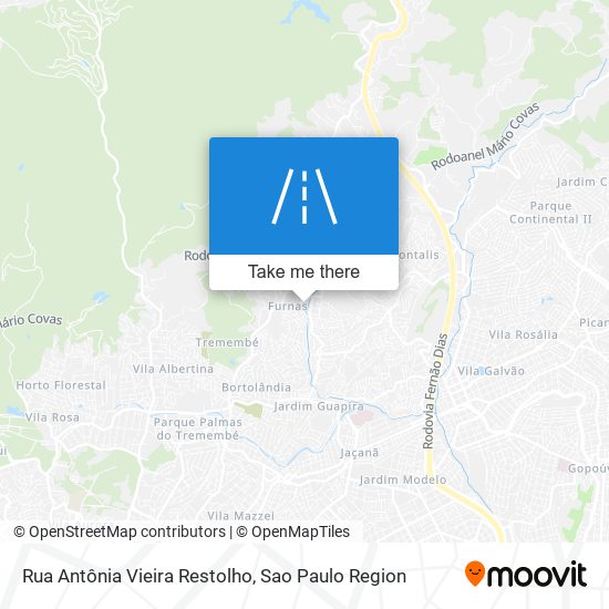 Mapa Rua Antônia Vieira Restolho