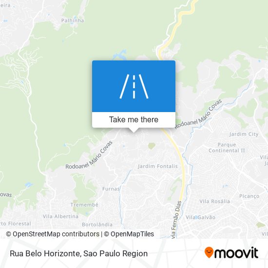 Rua Belo Horizonte map