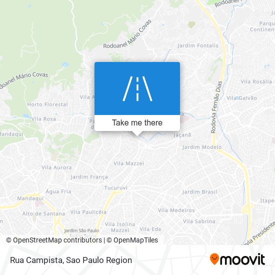 Mapa Rua Campista