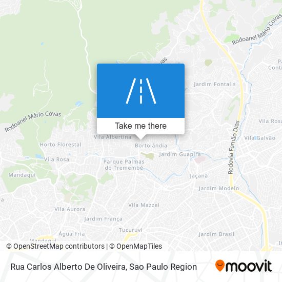 Rua Carlos Alberto De Oliveira map