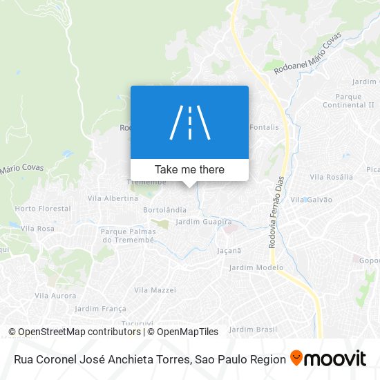 Rua Coronel José Anchieta Torres map