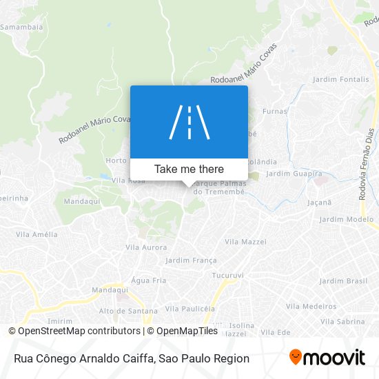 Mapa Rua Cônego Arnaldo Caiffa