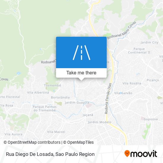 Mapa Rua Diego De Losada