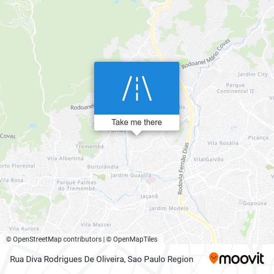 Rua Diva Rodrigues De Oliveira map