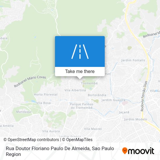 Rua Doutor Floriano Paulo De Almeida map