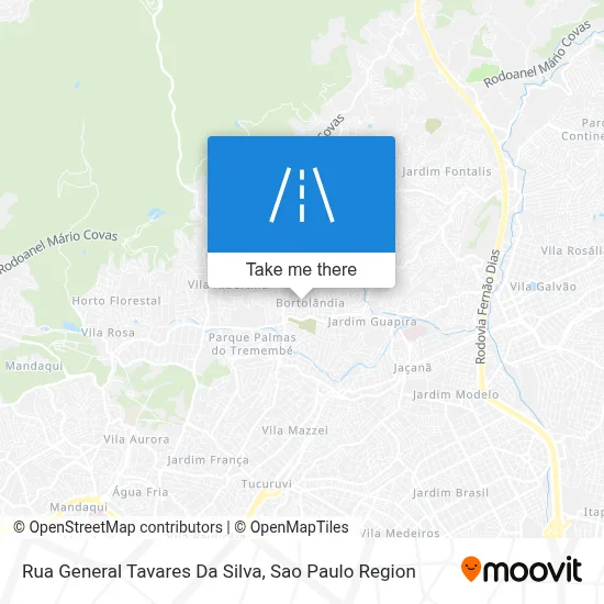 Rua General Tavares Da Silva map