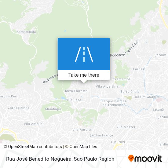 Rua José Benedito Nogueira map