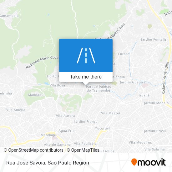 Rua José Savoia map