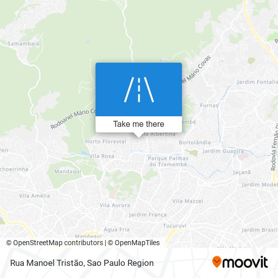 Mapa Rua Manoel Tristão