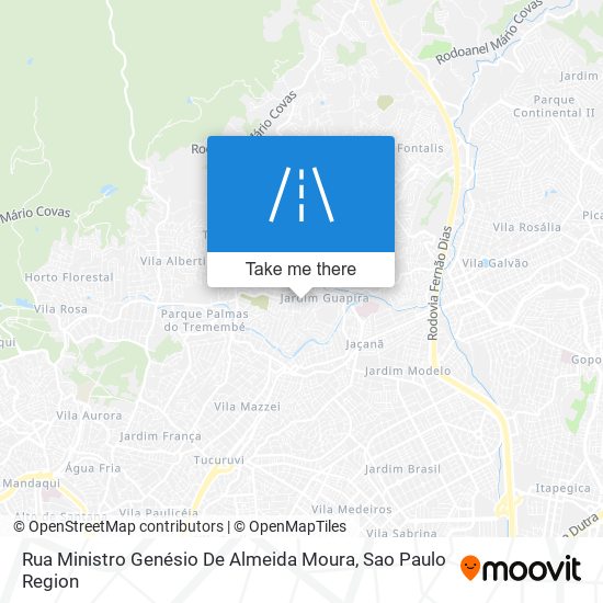 Rua Ministro Genésio De Almeida Moura map