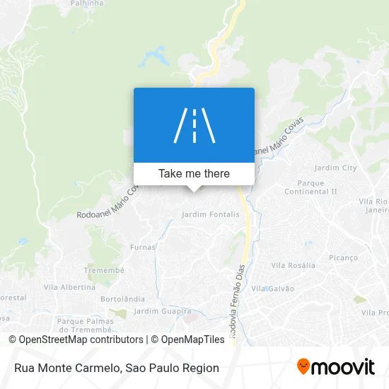 Rua Monte Carmelo map