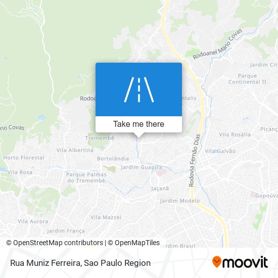 Mapa Rua Muniz Ferreira