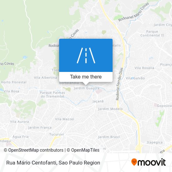 Rua Mário Centofanti map