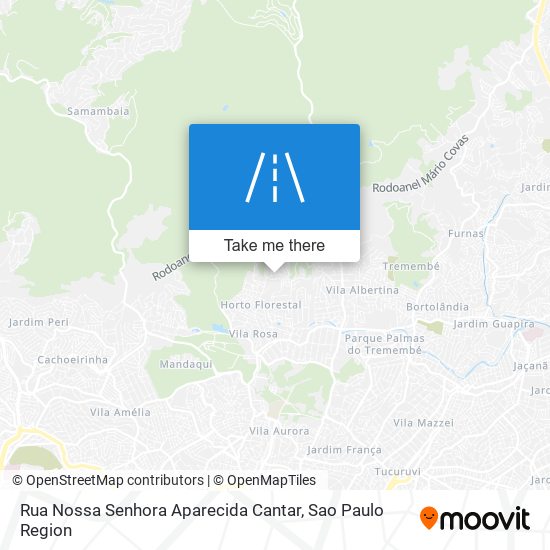 Rua Nossa Senhora Aparecida Cantar map