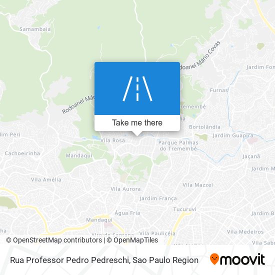 Rua Professor Pedro Pedreschi map