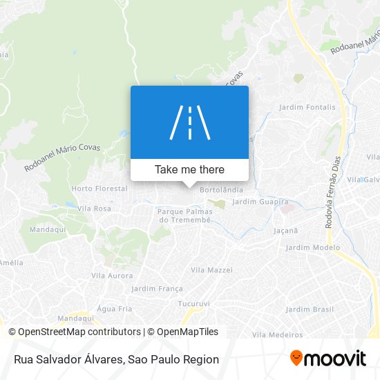 Mapa Rua Salvador Álvares