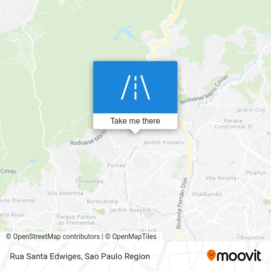 Rua Santa Edwiges map