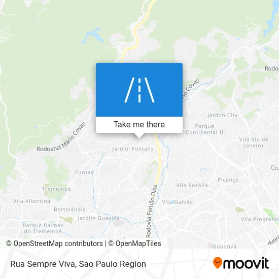 Rua Sempre Viva map