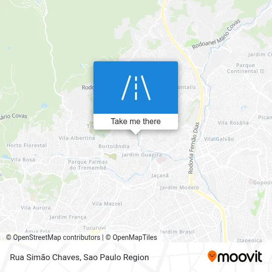 Rua Simão Chaves map