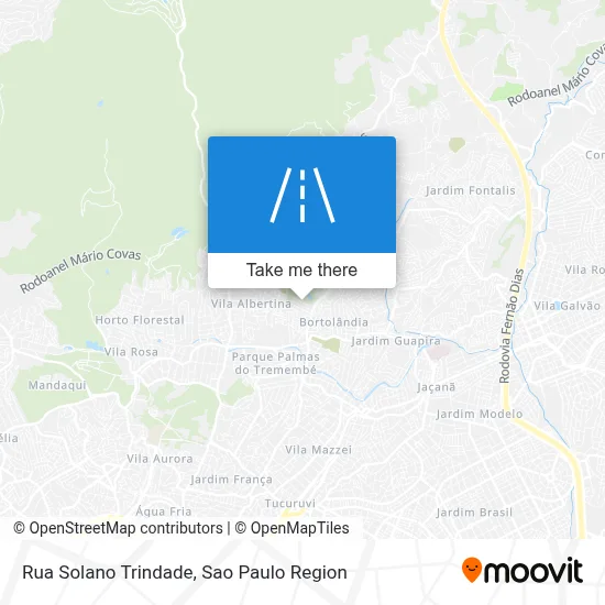 Rua Solano Trindade map