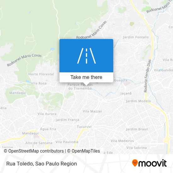 Rua Toledo map