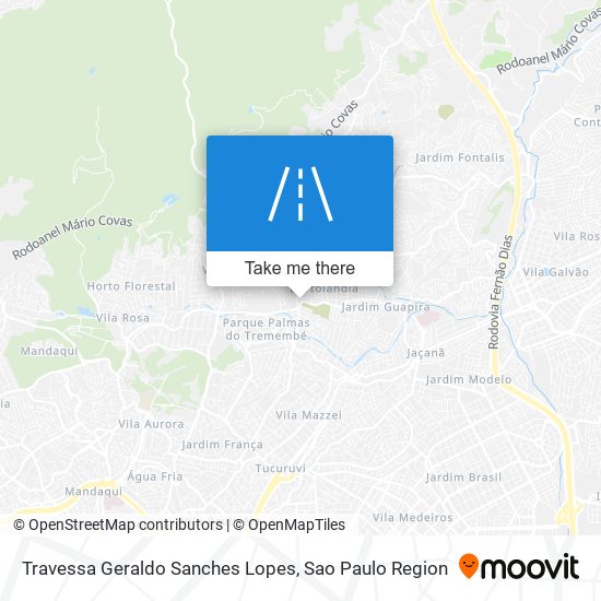 Travessa Geraldo Sanches Lopes map