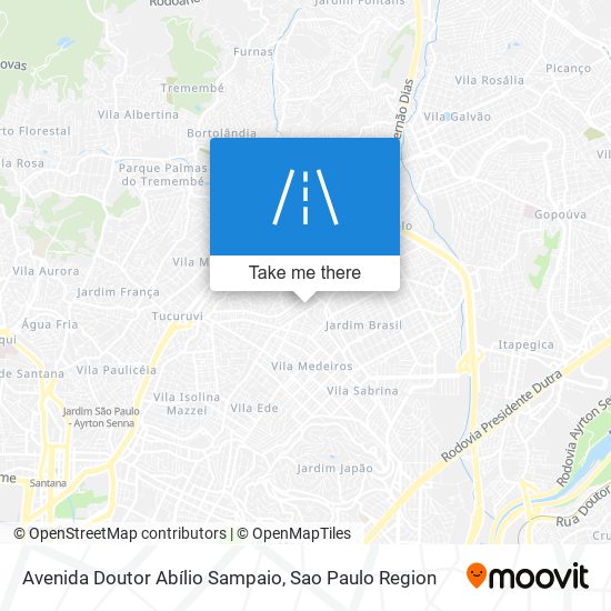 Avenida Doutor Abílio Sampaio map