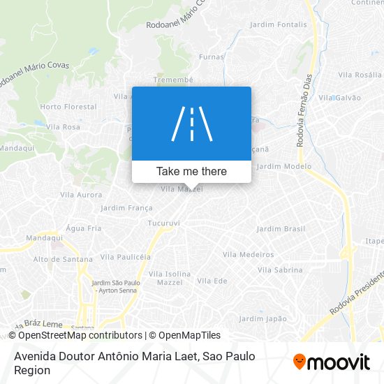 Mapa Avenida Doutor Antônio Maria Laet