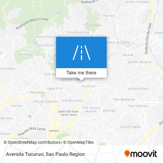 Mapa Avenida Tucuruvi