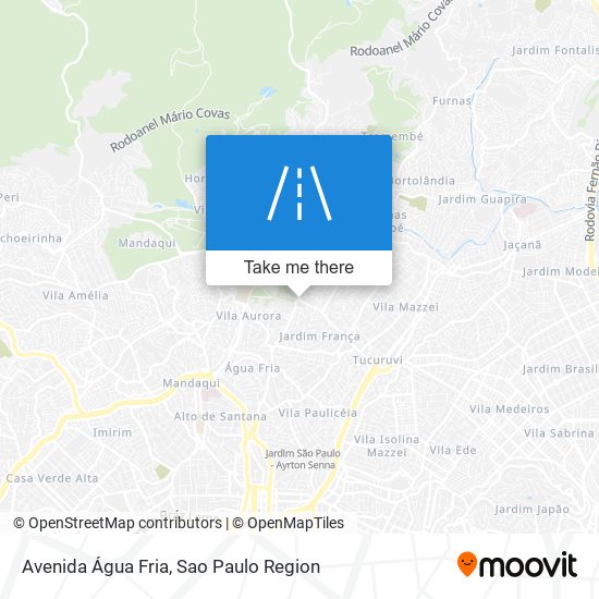 Avenida Água Fria map