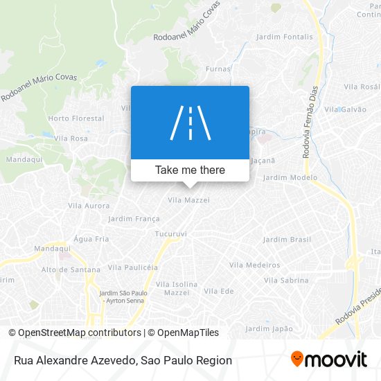 Mapa Rua Alexandre Azevedo