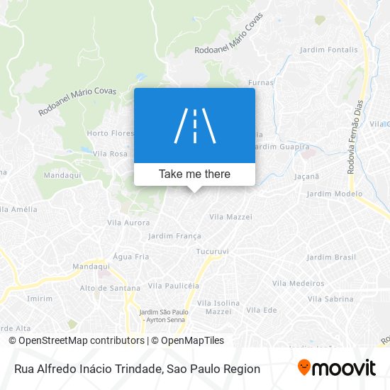 Mapa Rua Alfredo Inácio Trindade