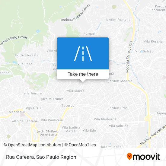 Rua Cafeara map