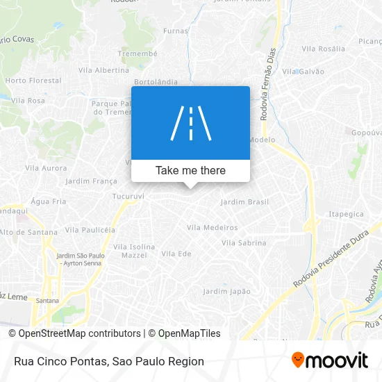 Rua Cinco Pontas map