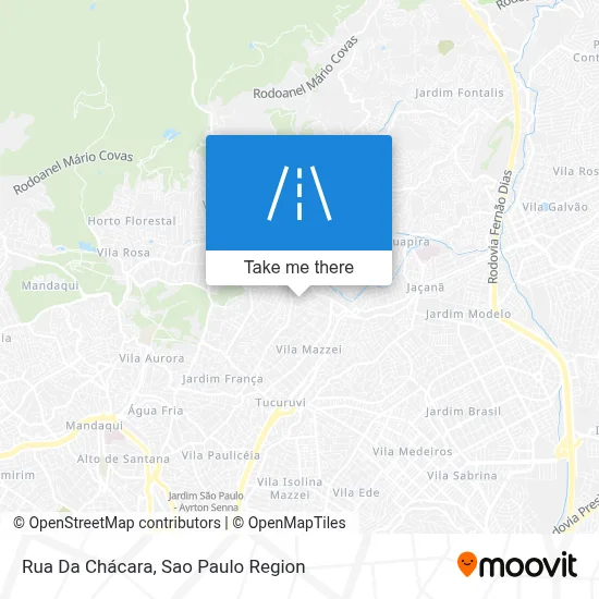 Rua Da Chácara map