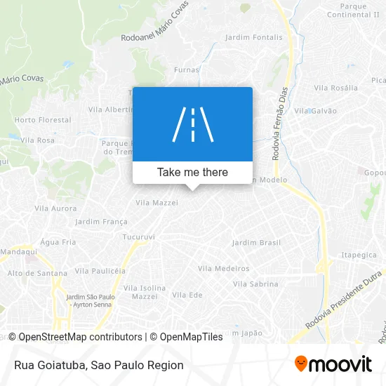 Rua Goiatuba map