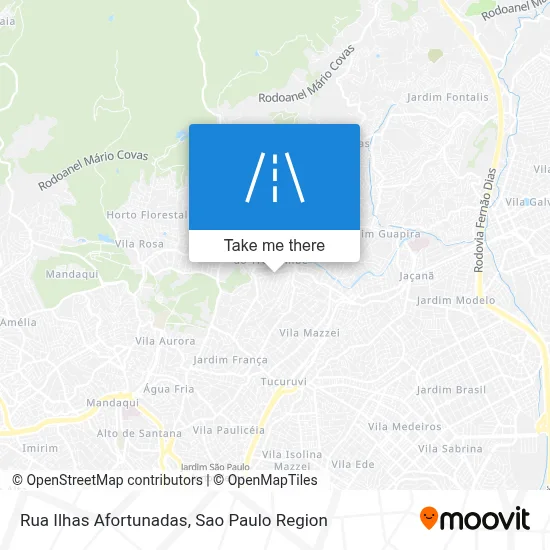 Rua Ilhas Afortunadas map