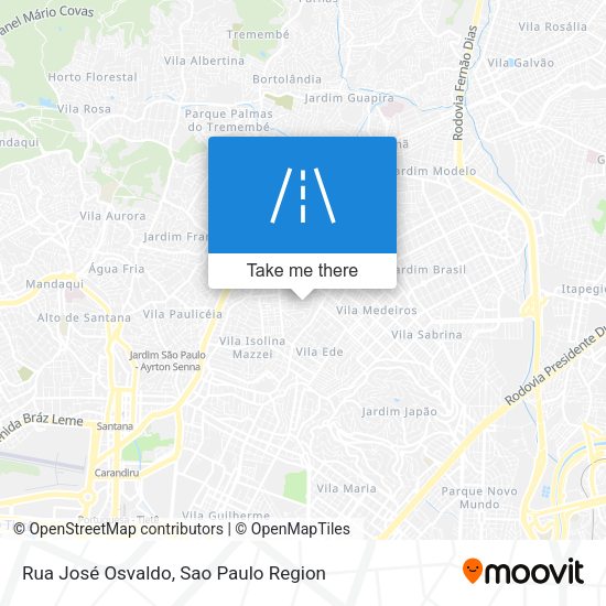 Rua José Osvaldo map