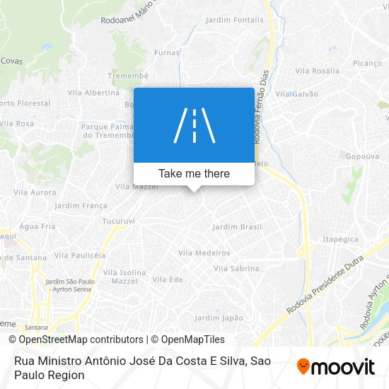 Rua Ministro Antônio José Da Costa E Silva map