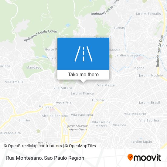 Rua Montesano map