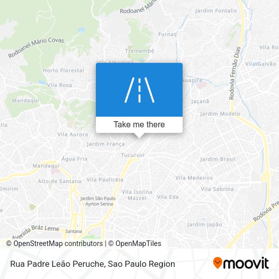 Rua Padre Leão Peruche map