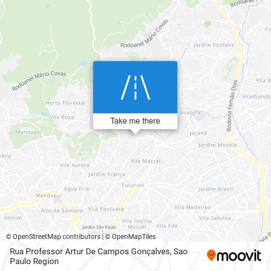 Rua Professor Artur De Campos Gonçalves map