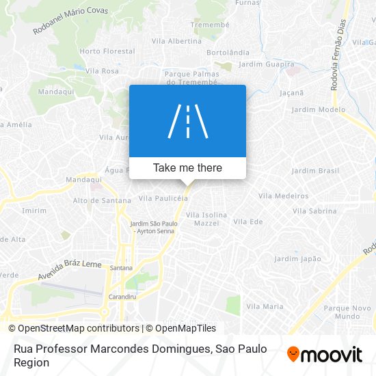 Rua Professor Marcondes Domingues map
