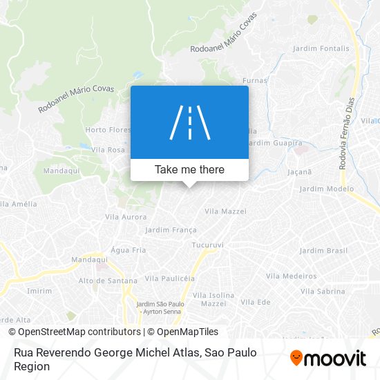 Rua Reverendo George Michel Atlas map