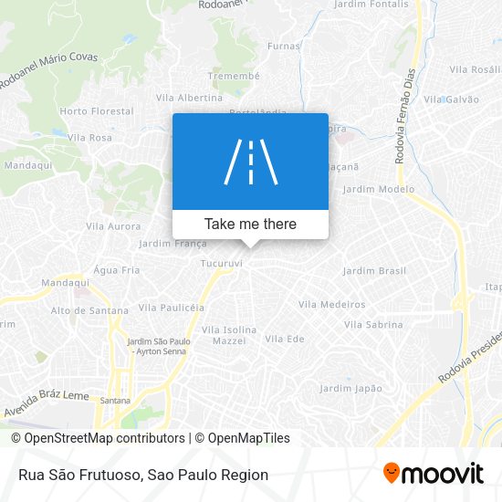 Rua São Frutuoso map