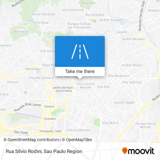 Rua Sílvio Rodini map