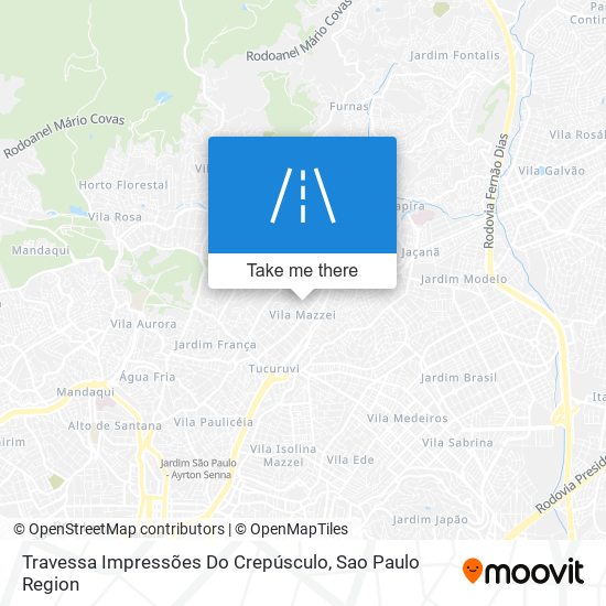 Travessa Impressões Do Crepúsculo map