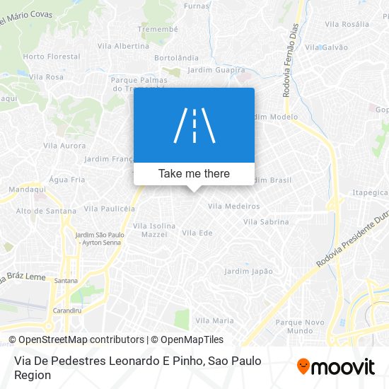 Via De Pedestres Leonardo E Pinho map