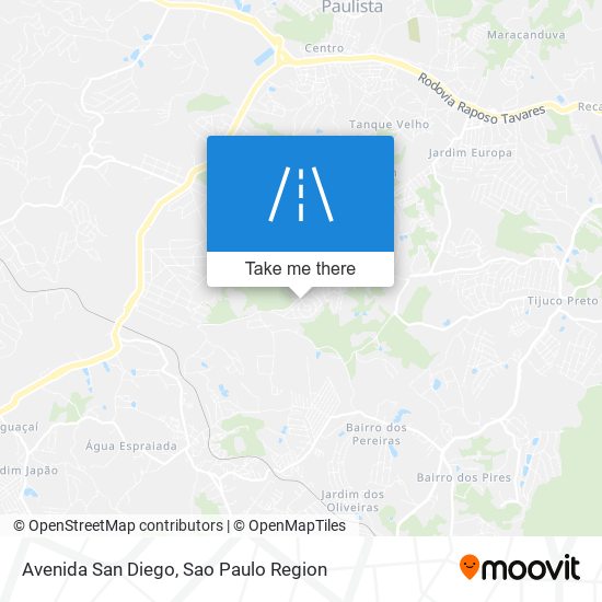 Avenida San Diego map