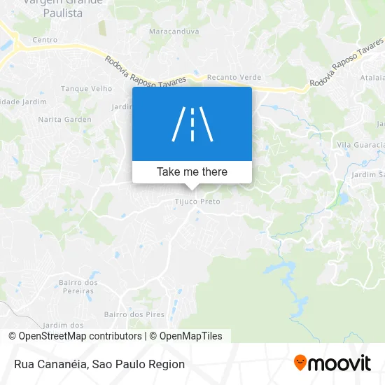 Rua Cananéia map
